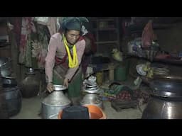 Nepali village || Making wine in the village