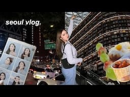 seoul vlog part 1 • seventeen photo spots, myeongdong street foods, korean skincare, roaming gangnam