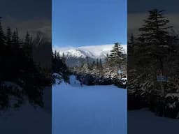 My view while skiing this morning at Wildcat Ski Area in New Hampshire!!! #newhampshire #skiing