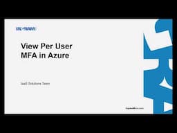 View Per User MFA in Azure