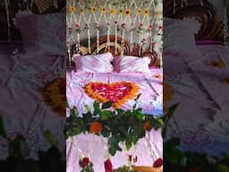 Bangali reception bed decoration ❤️