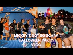 mickey’s not so scary halloween party vlog 2024 !👻 snacks, boo to you parade + fireworks | 2024 UK