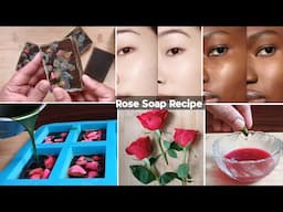 Rose Handmade Soap || natural rose soap with natural essential oil & vitamin E