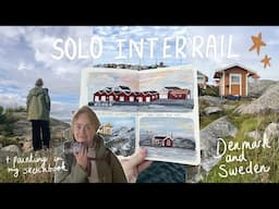 Solo Interrail trip Denmark & Sweden + painting in my sketchbook! 🧳🎨