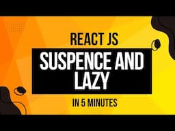 Using suspense and lazy in react js | ithinktechnologies