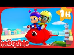 Train Ride Pursuit | Morphle | Cars, Trucks & Vehicles Cartoon | Moonbug Kids