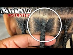 How to Get Knotless Box Braids Tight at the Root ‼️ | Dopeaxxpana