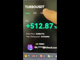 $512 Profit earned on $TURBO