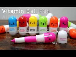 Capsule Shapes Ball Pen | Vitamin Ball Pen | Smiling Face | Fancy Pen | Medicine Pen Review Test