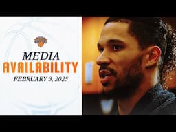 Jalen Brunson, Josh Hart, and Mikal Bridges post game media | February 3, 2025