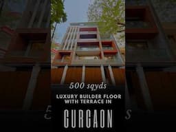 500 sqyds luxury Builder Floor with terrace in gurgaon