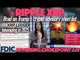 Ripple XRP: XRPL Tokenization Starting In ’25, Brad On Trump’s Shortlist & FDIC Reversing CP2.0