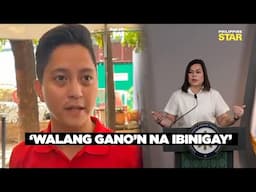 Sandro Marcos, idiniin na walang bayaran sa pagpirma ng impeachment complaint laban kay Sara Duterte