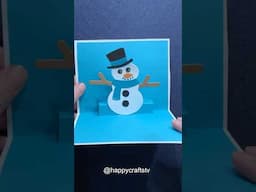 Snowman Card #snowman #christmascard #oddlysatisfying