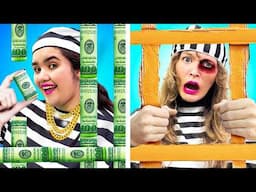 Broke Vs Rich Girl in Jail | Popular Vs Unpopular - Amazing Ideas & Funny Situations by Crafty Hacks