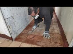 Renovating an ancient French Château. Can we remove the stubborn paint from this tiled floor?