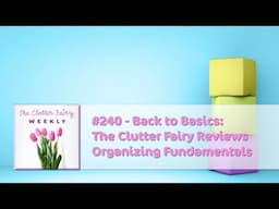 Back to Basics: The Clutter Fairy Reviews Organizing Fundamentals - The Clutter Fairy Weekly #240