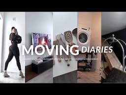 MOVING VLOG: i regret moving out + building furniture & new TV console