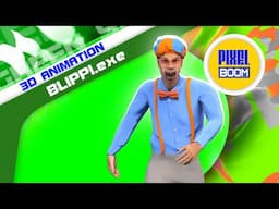 Green Screen Blippi.exe Monster 3D Animation - PixelBoom