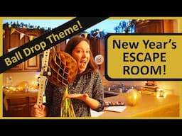 New Year's Eve BALL DROP Party DIY ESCAPE ROOM How-to