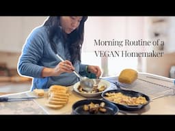 Morning Routine of a VEGAN Homemaker | Plant Based Family of 7