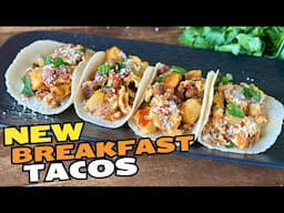 EASY Chorizo Breakfast Tacos on the Blackstone