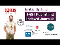 How to find FAST Publishing Journal for research papers? Best SCOPUS indexed journals. Best AI tool