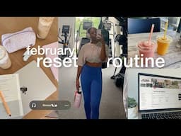 monthly reset 🫶🏾 healthy habits, planning, reflecting, vision boards