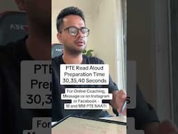 PTE Read Aloud Preparation Time 30,35,40 Seconds | M and MM PTE NAATI