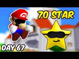 BLINDFOLDED SM64 - 70 Star for World Record (Day 67)! Last Stream before FULLTIME!