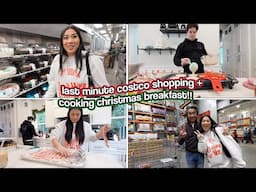 LAST MINUTE COSTCO SHOPPING + Cooking Christmas Breakfast!! Vlogmas Day 24