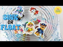 Paw Patrol Experiment | SINK or FLOAT | Educational Videos for Toddlers