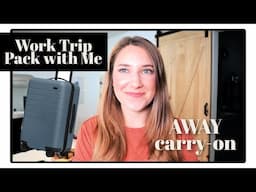 PACK WITH ME in the AWAY CARRY ON | Calpak Cosmetics & Backpack Too! | MAGGIE'S TWO CENTS