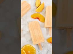 Just Peachy Smoothie Pops | Frozen Summer Treats #Shorts