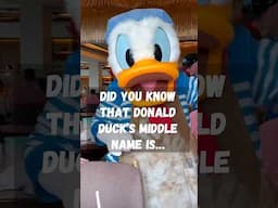 Do you know Donald Duck’s middle name?! #donaldduck #disneycharacters #disney #disneyworld #wdw