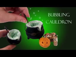 I made miniature bubbles for my witch's cauldron!