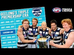 EVERY Geelong Premiership Player from 2007 - 2011! (AFL Trivia)