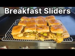 Hash Brown Omelet Breakfast Sliders on a Griddle