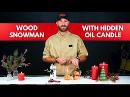 Turning a Snowman Oil Candle - Step-by-step Guide