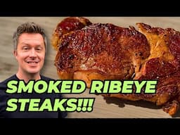 Smoked RIBEYE STEAKS on a Gas Grill! | Thick-Cut Reverse Seared!