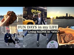 A few DAYS in my LIFE, LIVING ALONE in NYC (with a guest): random and fun FALL VLOG in New York