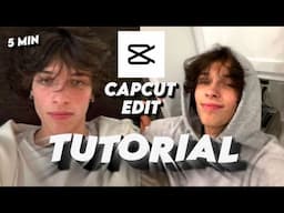 5 min capcut edit tutorial for beginners *importing, graphs, transitions etc*