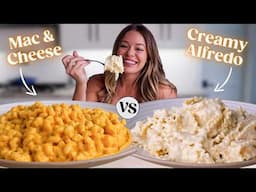 Hidden Veggie Pasta Showdown: Creamy Alfredo vs Mac and Cheese!