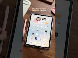 How to create custom app icons on your iPad! 💫 (no shortcut notification banner) #ipad #shortcut