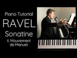 Ravel - Sonatine, 2nd movement (Mouvement de Menuet) Tutorial