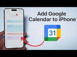 How To Add your Google Calendar to iPhone Calendar!