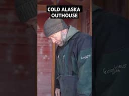 ALASKA OUTHOUSE TOUR! We built this with wood from our  property #diy #winter #Alaska #alaskalife