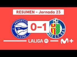 Alavés 0-1 Getafe | LALIGA EA SPORTS (Jornada 23) - Resumen | Movistar Plus+