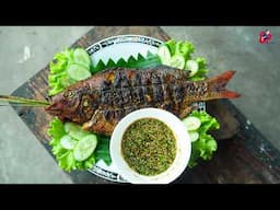 Burmese Grilled Fish with Tamarind Sauce....🐟😋 - The Cooking Show with Ko Chak Gyi