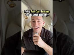 Fly Emirates First Class for less than economy